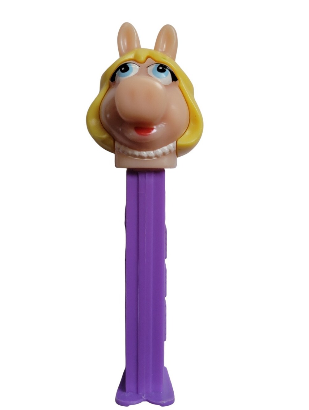 1991 PEZ Miss Piggy With Pearls Candy Dispenser Vintage The Muppet Show Era